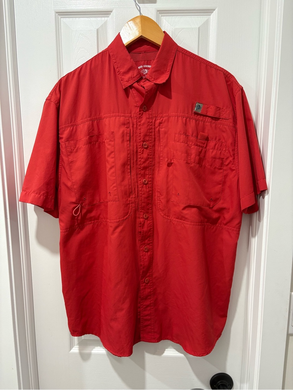 Reel Legends performance fishing shirt men’s size small lightweight vented
